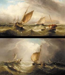 Henry Redmore - Running into port; and Approaching the wreck