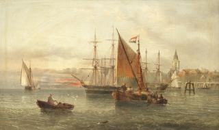Henry Redmore - Shipping off a Dutch coast