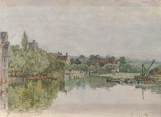 Henry Robertson, A.R.E. - Reflections On The River At Aldeburgh, Suffolk (Illustrated); And Shipping On The River At Aldeburgh, Suffolk
