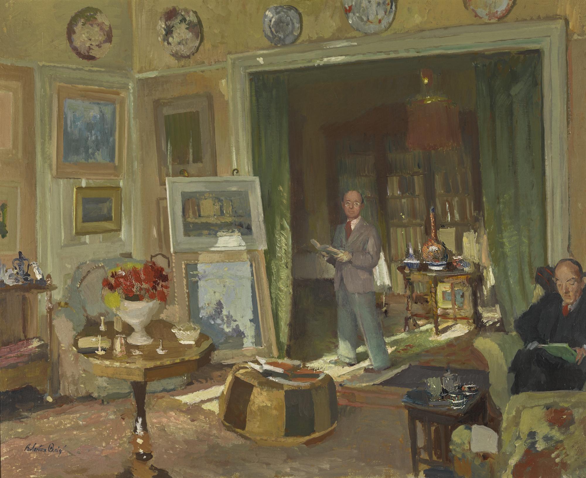 Henry Robertson Craig, R.H.A. - A Dublin Drawing Room