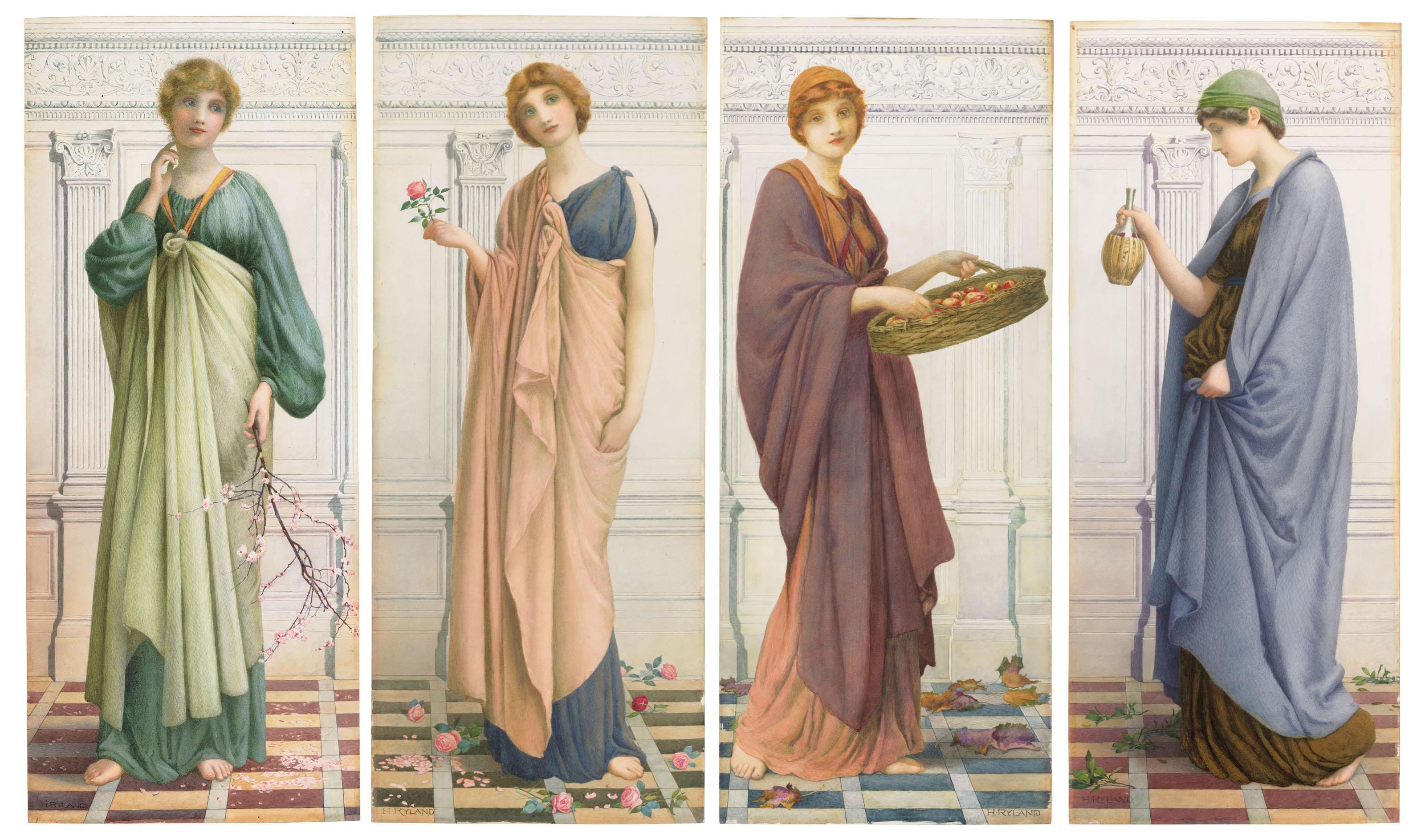 Henry Ryland, R.I. - The Four Seasons