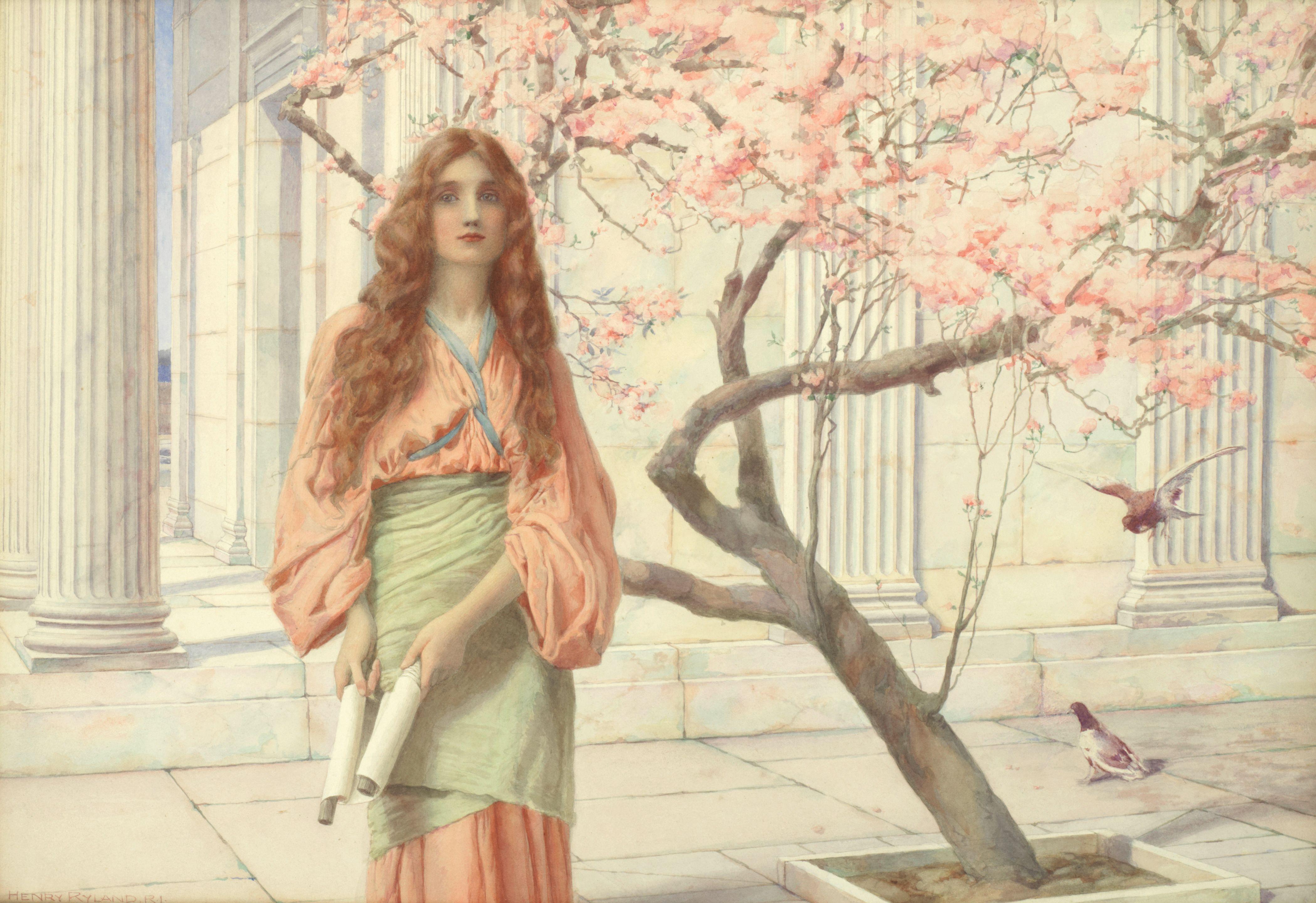 Henry Ryland, RI - Beneath The Cherry Blossom
