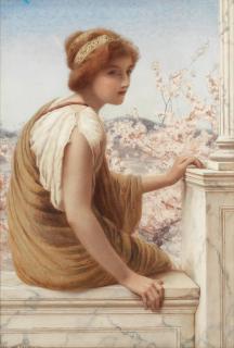 Henry Ryland - Apple blossom