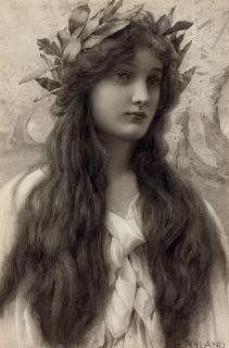 Henry Ryland - Maiden with a laurel wreath
