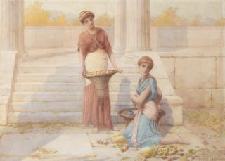 Henry Ryland - The fruit pickers