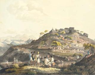 Henry Salt - Town of Dixan In Abyssinia
