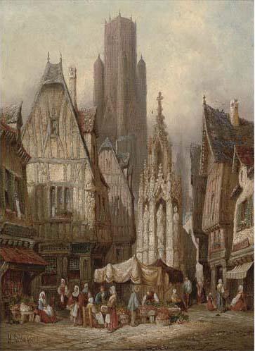 Henry Schafer - Place de La Croix de St. Pierre, Rouen, Normandy