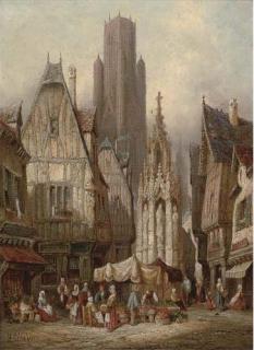 Henry Schafer - Place de La Croix de St. Pierre, Rouen, Normandy