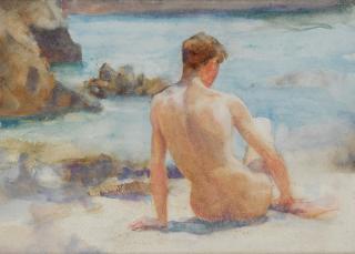 Henry Scott Tuke, R.A., R.W.S. - A Summer\'s Day