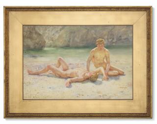 Henry Scott Tuke, R.A., R.W.S. - Bathing Group (Noonday Heat)