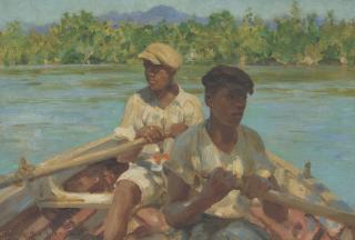Henry Scott Tuke, R.A., R.W.S. - Black River Boatmen, Jamaica