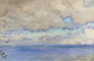 Henry Scott Tuke, R.A., R.W.S. - Cloud And Sea Study