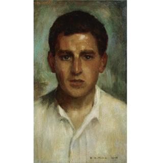 Henry Scott Tuke, R.A., R.W.S. - Portrait Of A Young Man