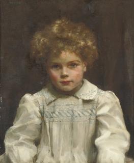 Henry Scott Tuke, R.A., R.W.S. - Portrait of Geoffrey Denzil Pidgeon, bust-length