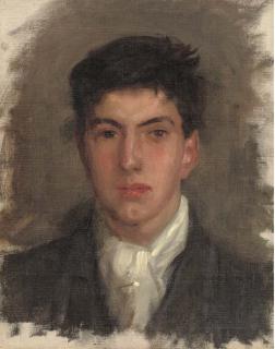 Henry Scott Tuke, R.A., R.W.S. - Portrait of Johnny Jackett