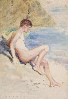 Henry Scott Tuke, R.A., R.W.S. - The bather