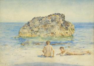 Henry Scott Tuke, R.A., R.W.S. - The sunbathers