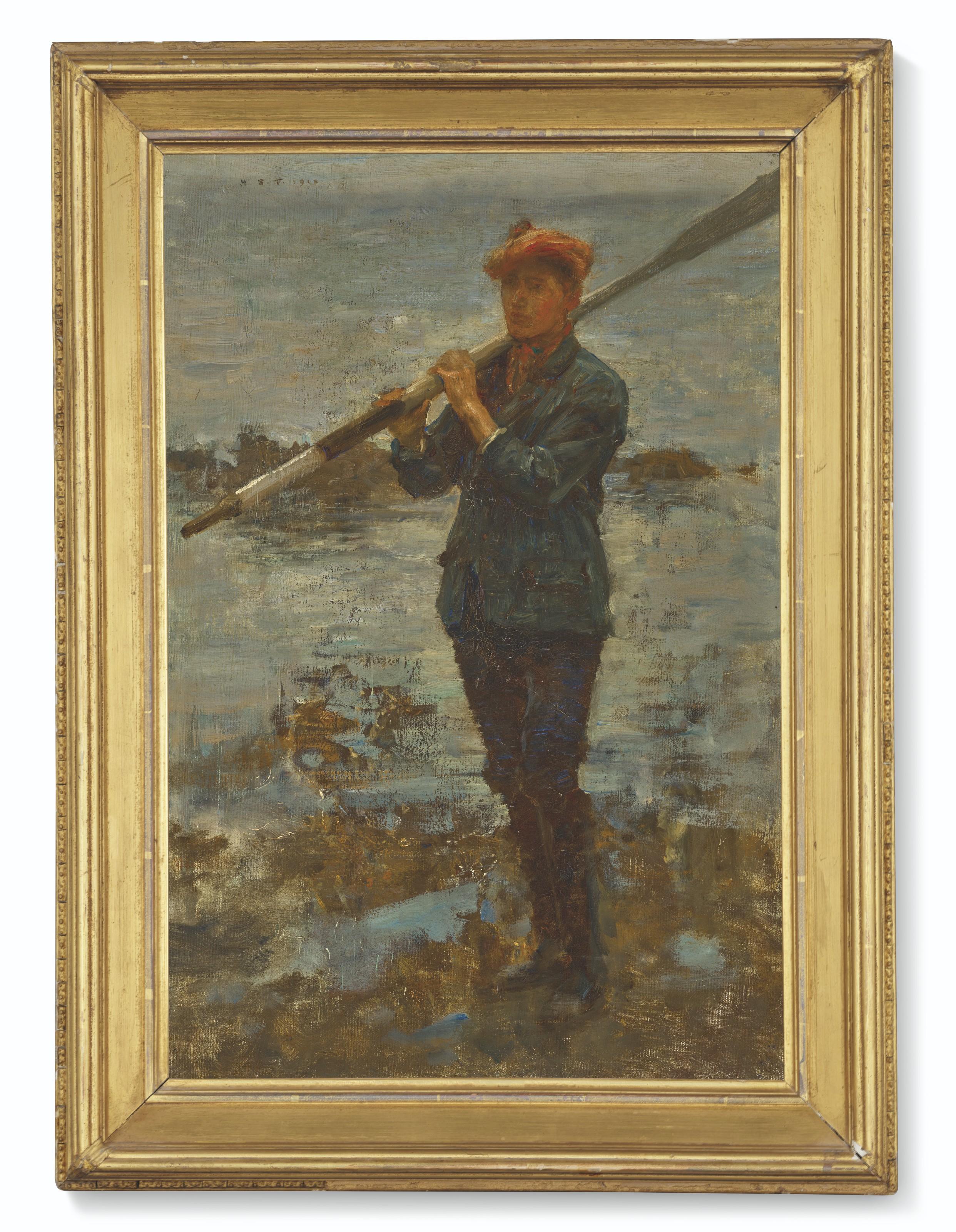 Henry Scott Tuke, R.A., R.W.S. - Youth With An Oar