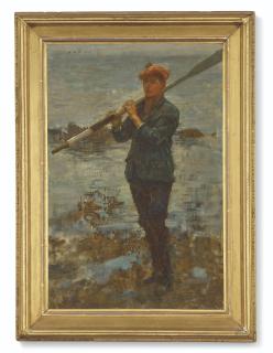 Henry Scott Tuke, R.A., R.W.S. - Youth With An Oar