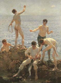 Henry Scott Tuke, R.A. - Midsummer Morning