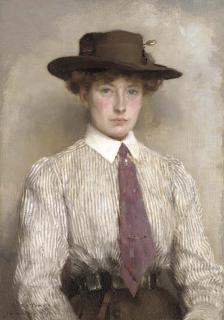 Henry Scott Tuke, R.A. - Portrait of Ida Hamilton