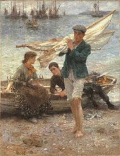 Henry Scott Tuke, R.A. - Return from Fishing