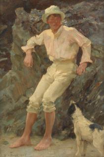 Henry Scott Tuke, RA, RWS - Expectant