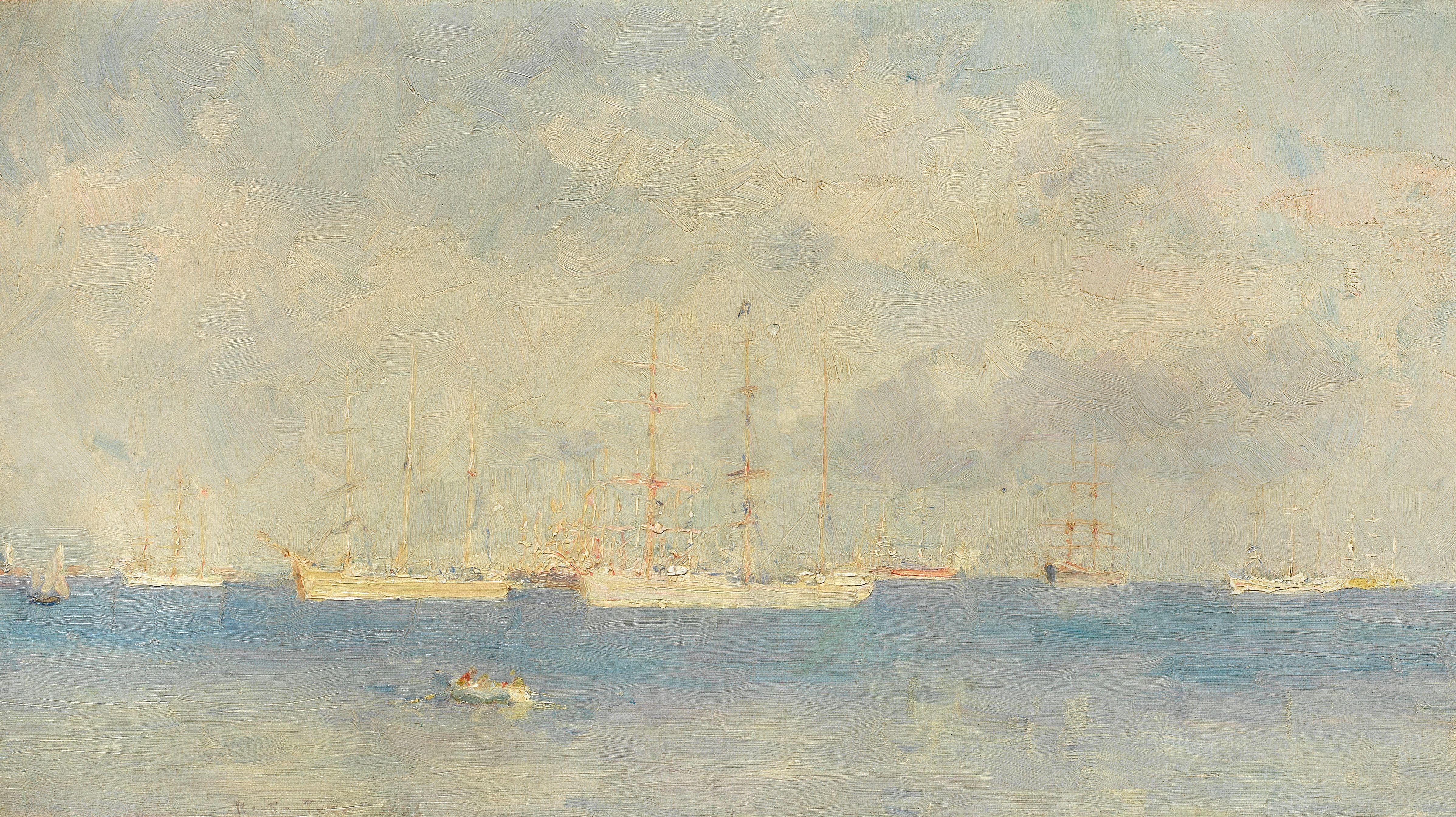 Henry Scott Tuke, RA, RWS - Falmouth Harbour
