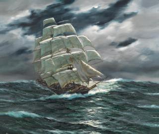 Henry Scott - \'American Clipper Dreadnought off the Horn\'