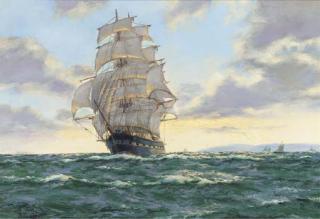 Henry Scott - Evening Clouds - The iron clipper Golden Fleece