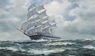 Henry Scott - Wild Deer powering through the waves on the twilight watch