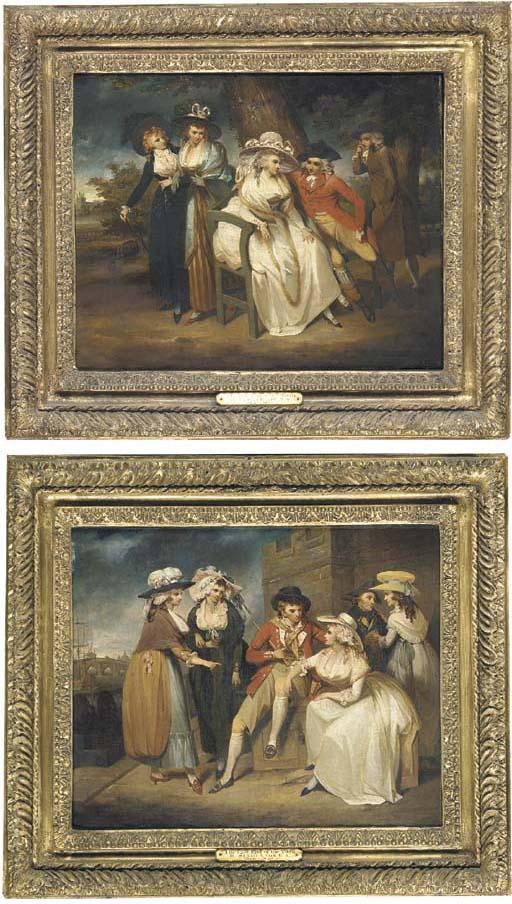 Henry Singleton, R.A. - The West End of the Town; and The East End of the Town