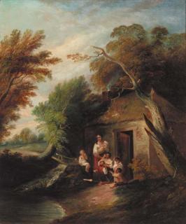 Henry Singleton - The cottage door