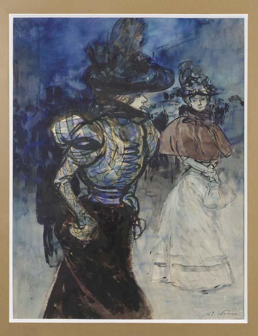 Henry Somm - Elégantes au chapeau