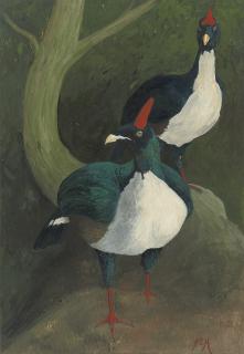 Henry Stacy Marks, R.A., R.W.S. - Two horned guan