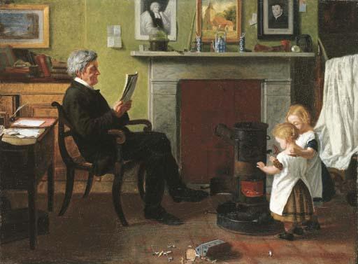 Henry Stacy Marks, R.A. - In Father\'s Study