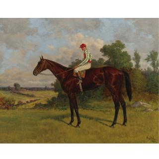 Henry Stull - American Race Horse With Jockey Up