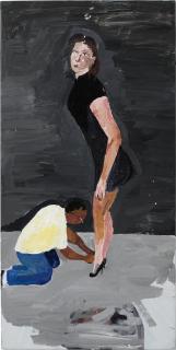 Henry Taylor - Untitled (Woman in Black Dress)