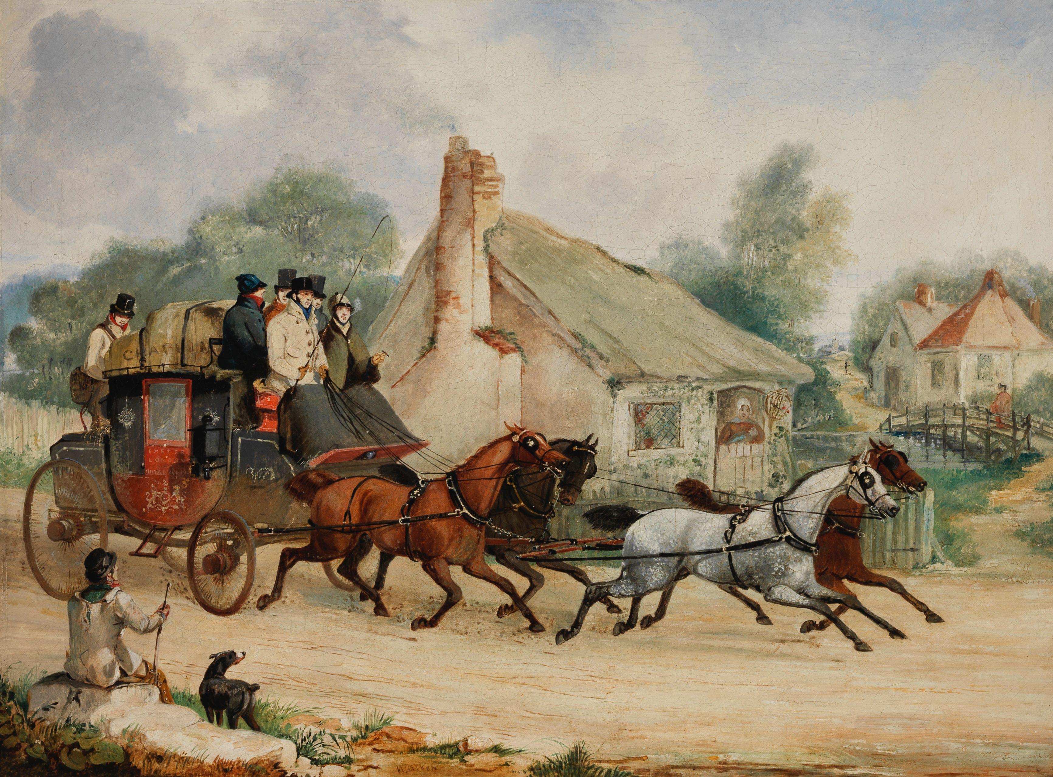 Henry Thomas Alken - The Exeter to London Royal Mail coach