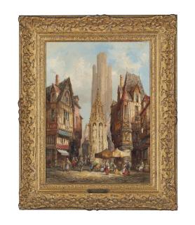 Henry Thomas Schäfer - Place De La Croix De St Pierre, Rouen