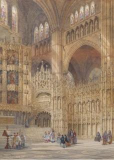 Henry Thomas Schafer, R.B.A. - Chapel of the High Altar, Toledo Cathedral, Spain