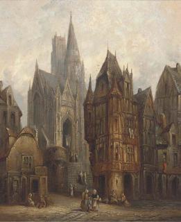 Henry Thomas Schaffer - Bruges, Brussels; And Louvain, Belgium