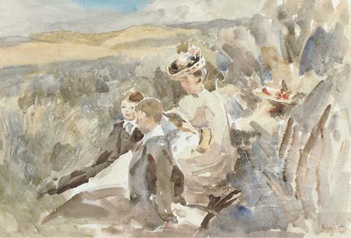 Henry Tonks - Resting among the sand hills