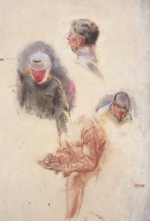 Henry Tonks - Study for \'An advanced dressing Station in France\'