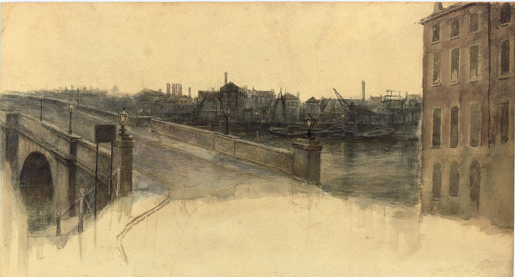 Henry Treffry Dunn - Study for the background of \'Found\' by Dante Gabriel Rossetti