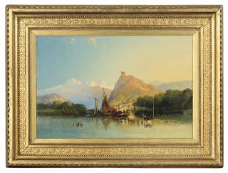 Henry Valter - Loading the boats on an alpine lake