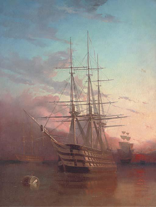 Henry Valter - The Old Flagship At Dusk