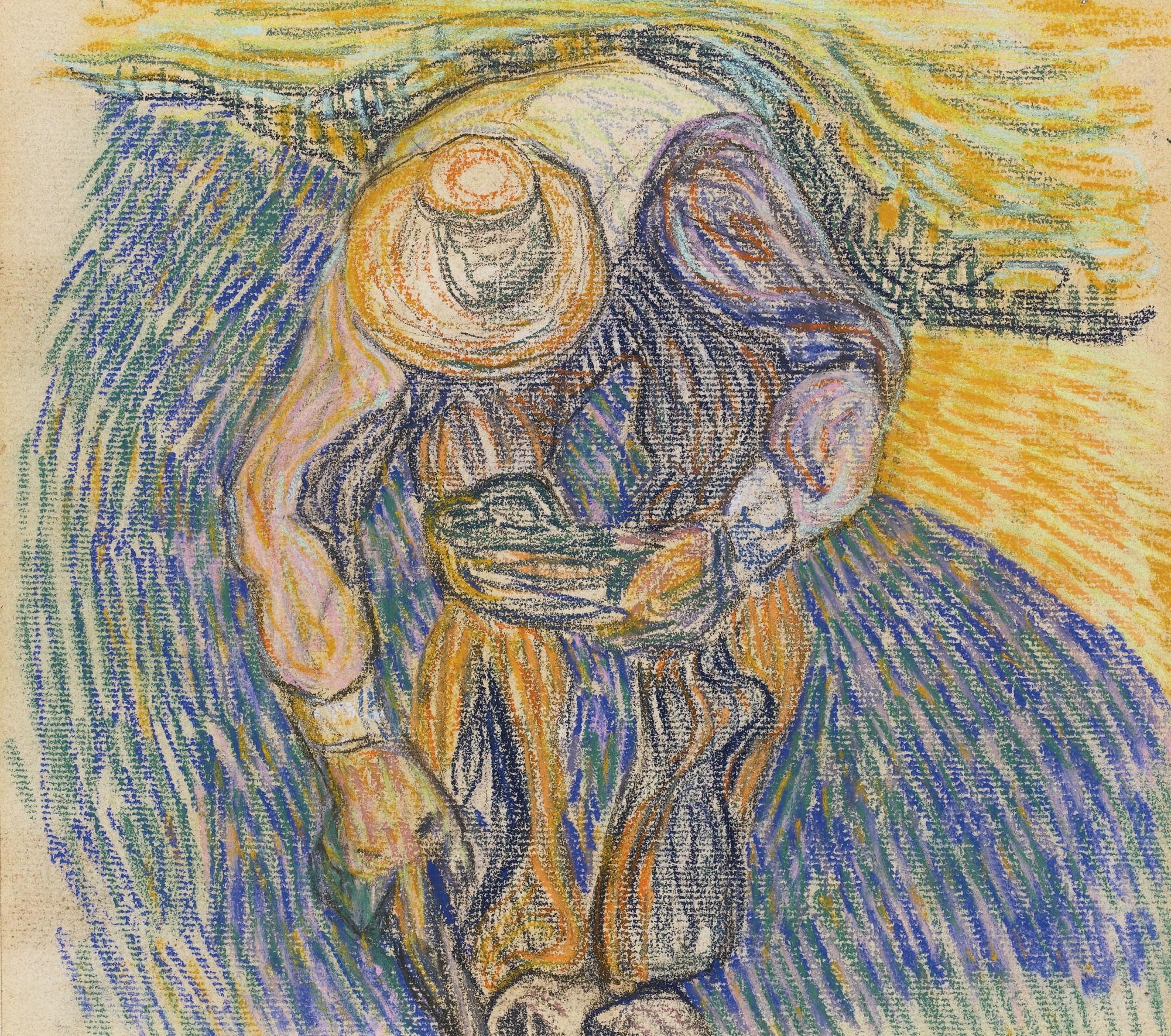 Henry Van De Velde - Paysan Au Chapeau De Paille Penché