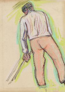 Henry van de Velde - Paysan courbé aux champs