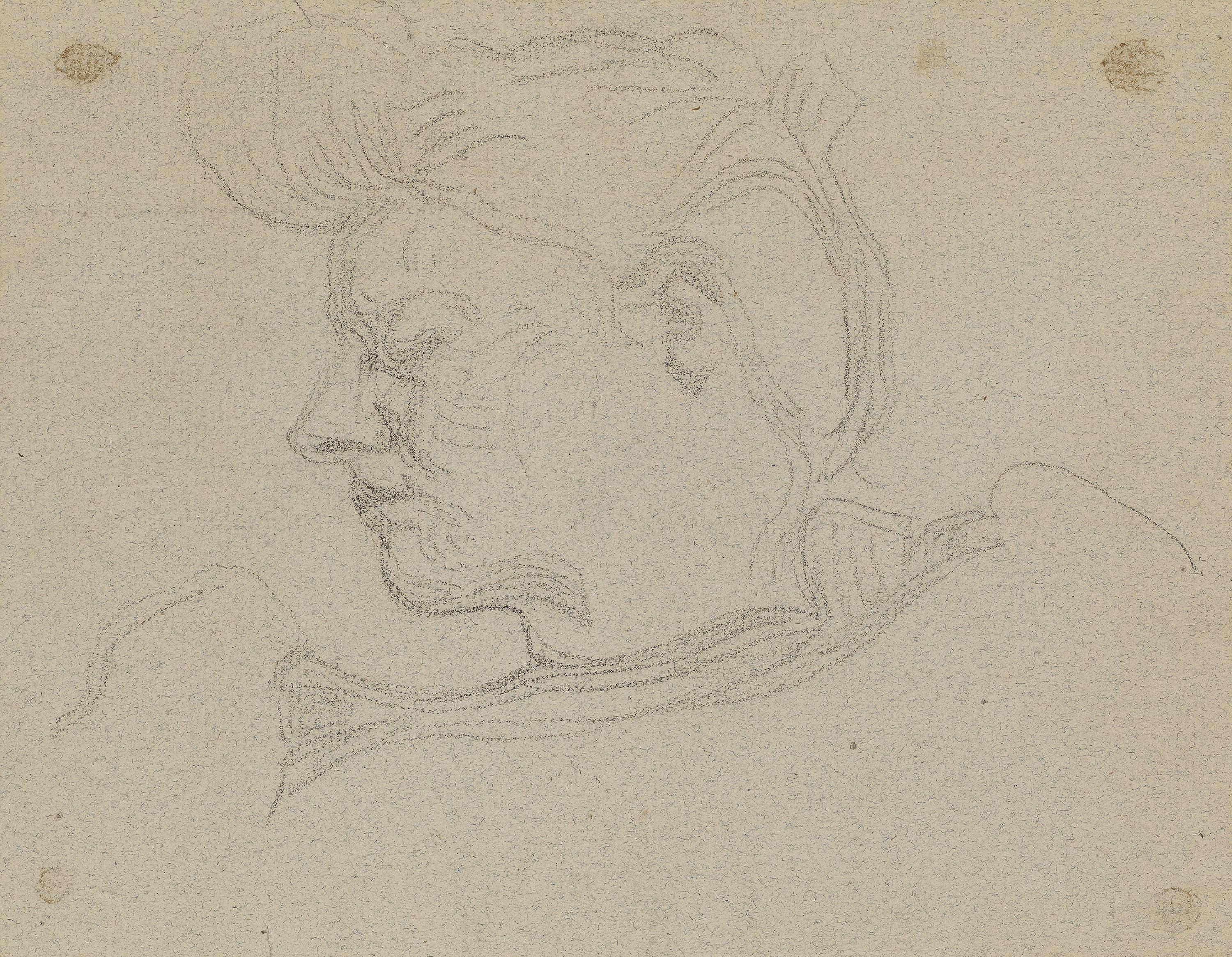 Henry Van De Velde - Portrait der Maria Sèthe im Profil.